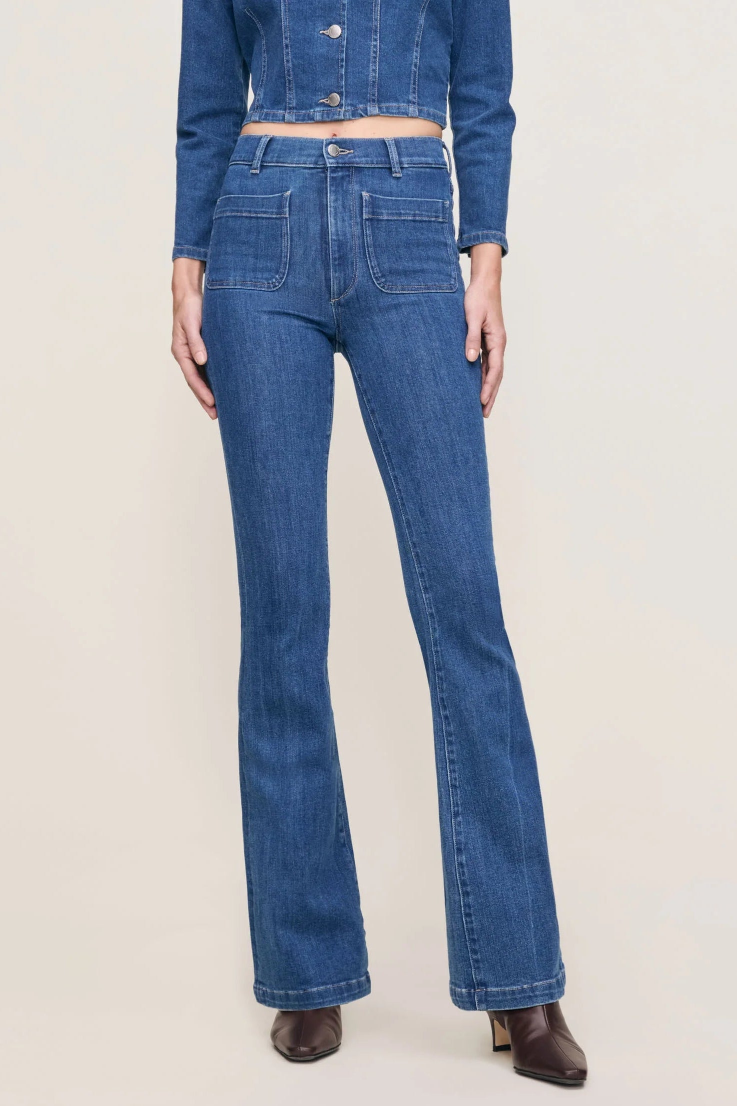 Bridget Boot Cut High Rise Instasculpt- Blue Water