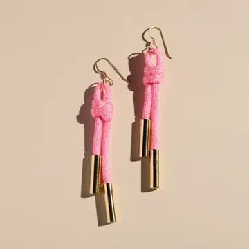 Pink Denver Cord Earring