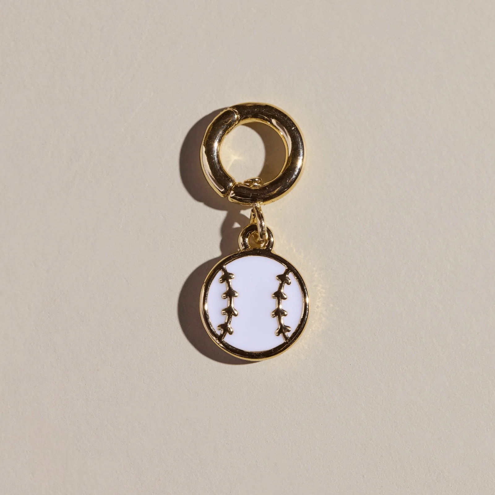 Baseball Charm-Gold