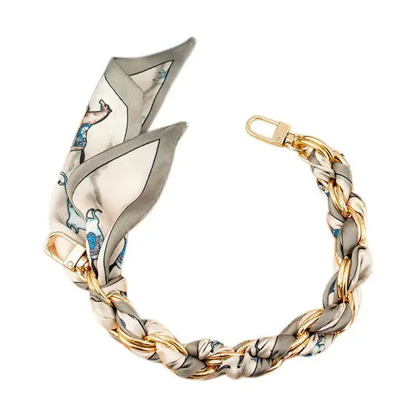 Gold Phone Chain with Scarf