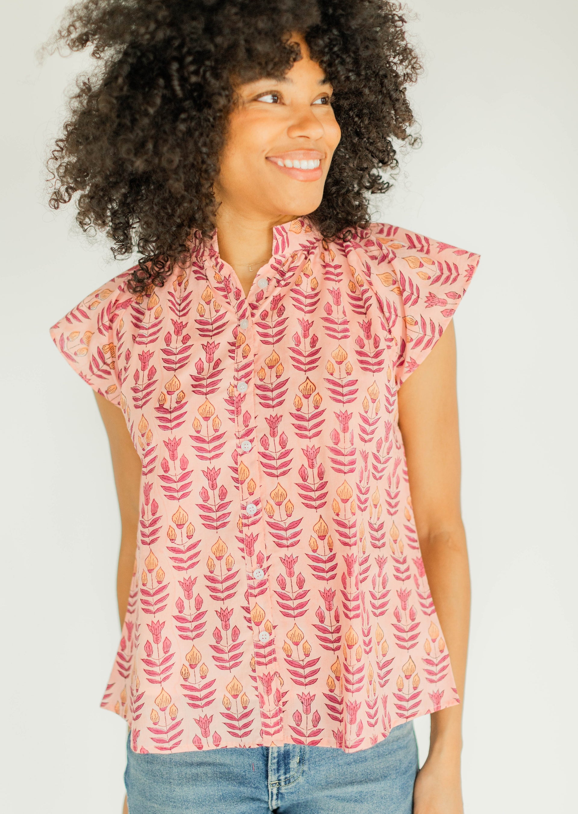 Bays Blouse- Wild Orchid