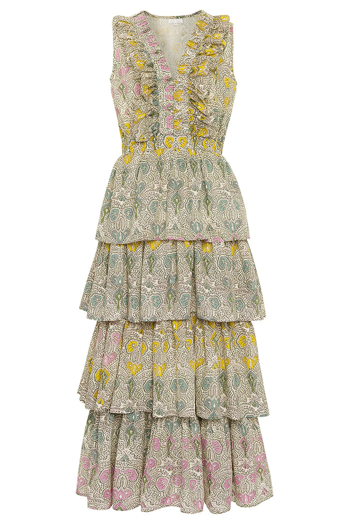 Anna Cate Collection Charlotte Maxi Dress- Sunrise Print L Anna Cate Collection Charlotte Maxi Dress- Sunrise Print L