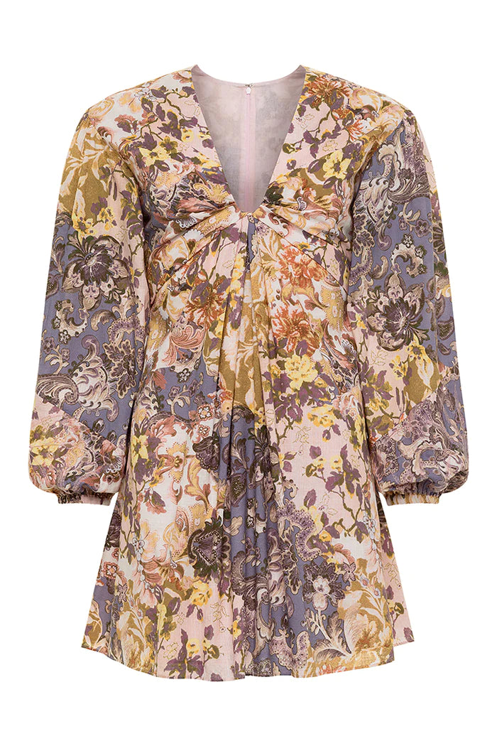 august long sleeve mini dress Zimmermann August Plunge Mini Dress