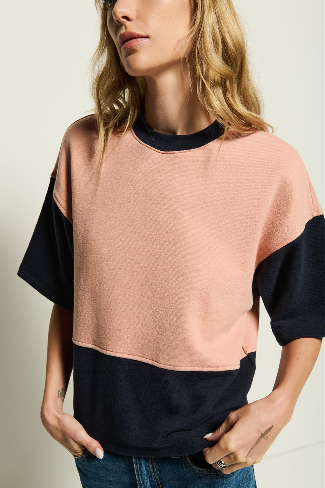 Barrett Sweatshirt—Night Sky Color Block