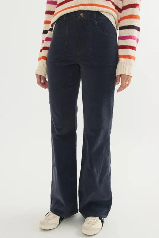 Bridget Corduroy Flare- India Ink