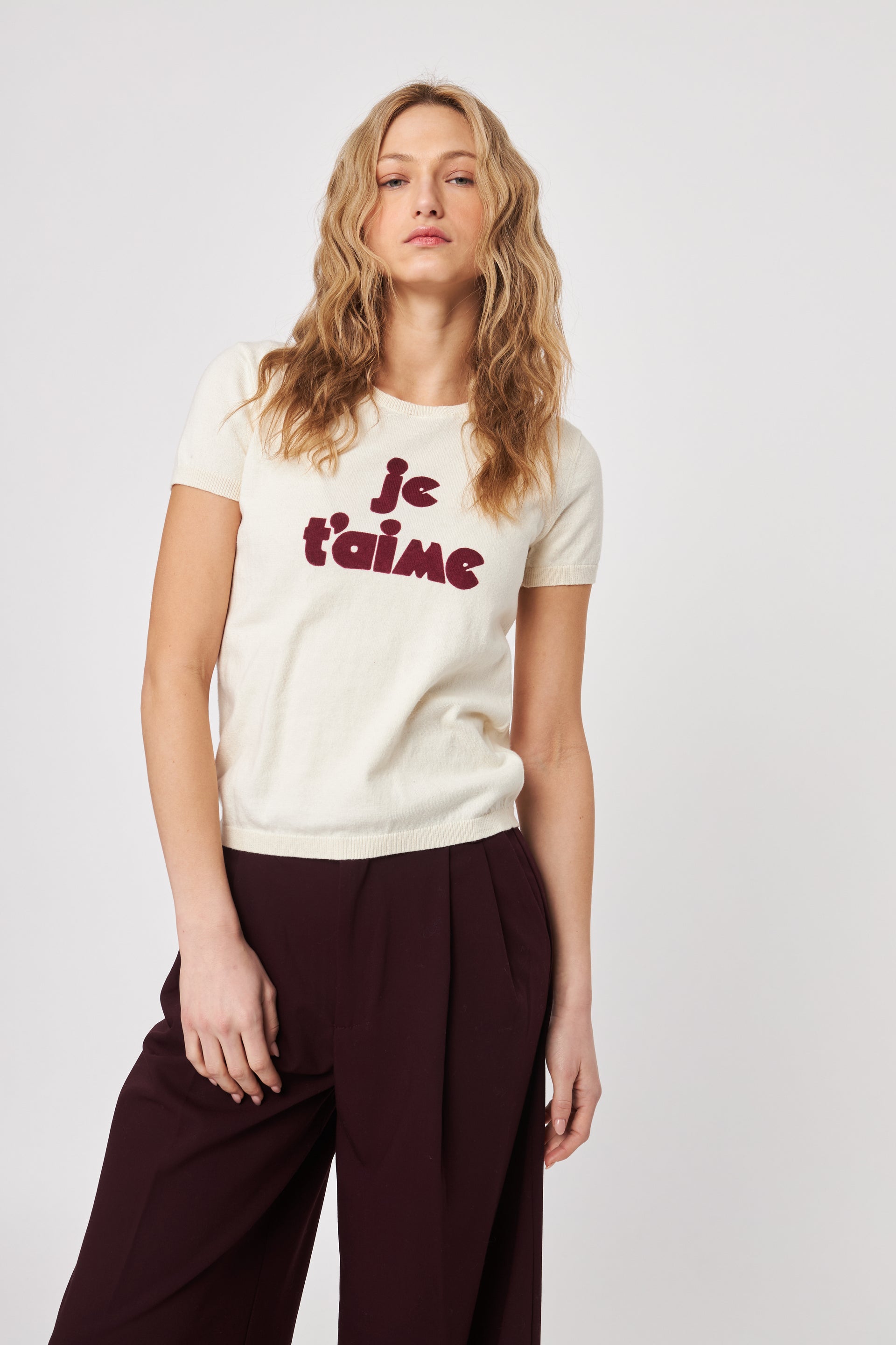 Cedric Short Sleeve Sweater—Amor