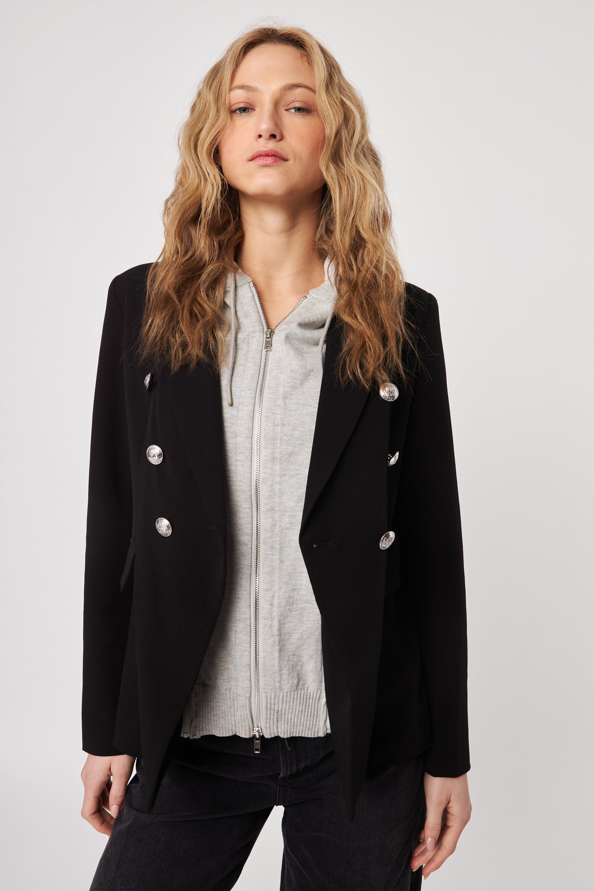 Ryder Blazer Hoodie—Caviar