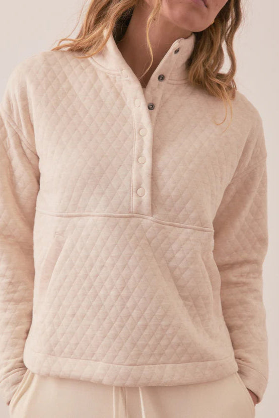Corbet Funnel Neck Pullover- Oatmeal