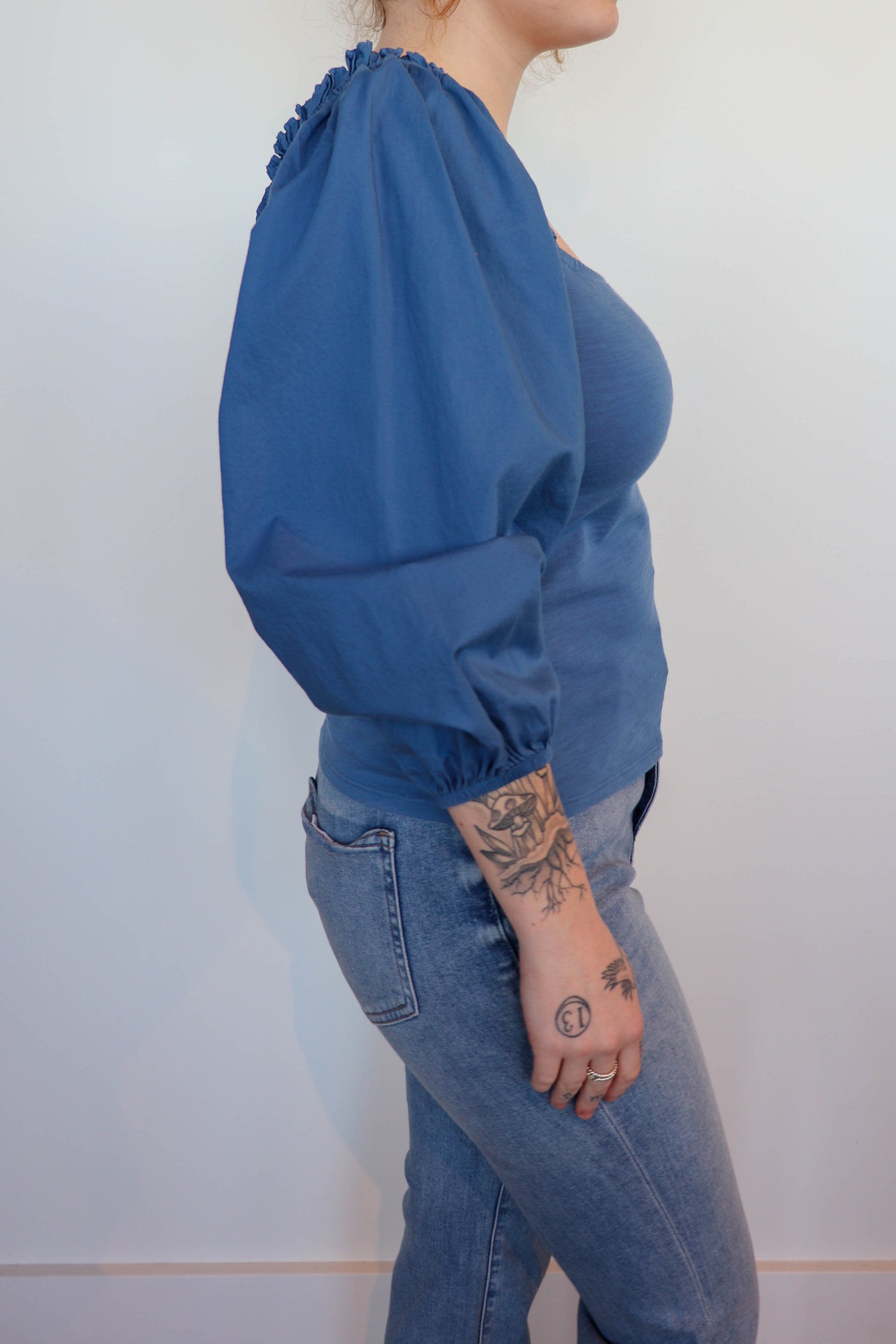 Dale Renaissance Sleeve Tee- Carolina Blue **Finale Sale**