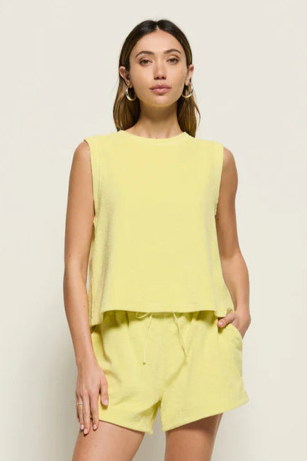 Nara Muscle Tank- Citrus Yellow