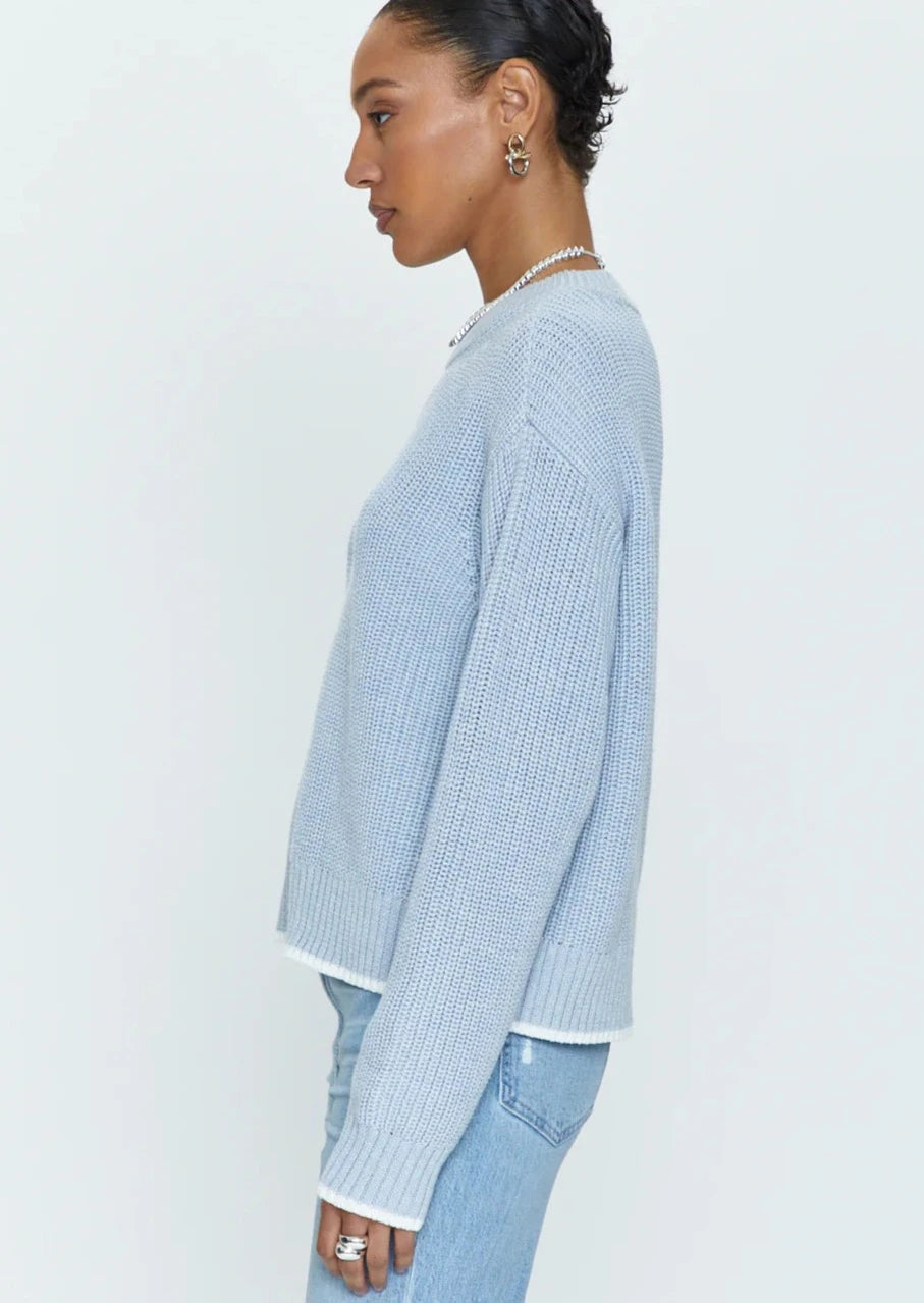 Ren All Day Sweater- Light Blue **FINAL SALE**