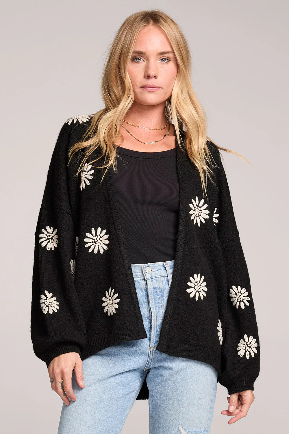 Carsyn Cardigan Sweater- Black
