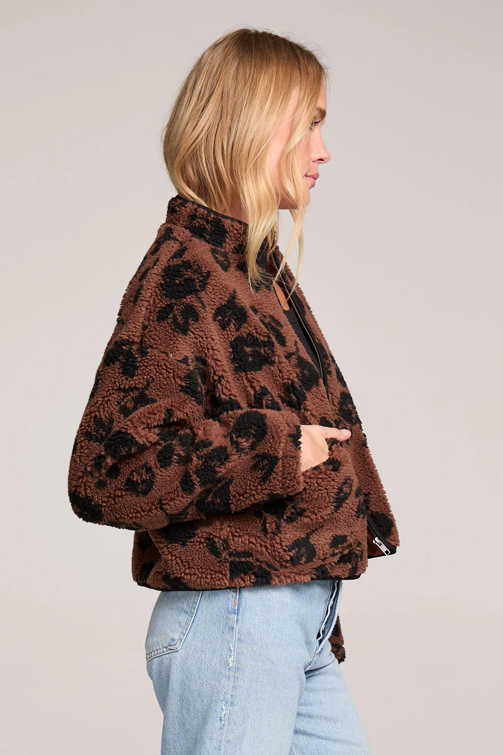 Madisyn Fleece Jacket- Mocha
