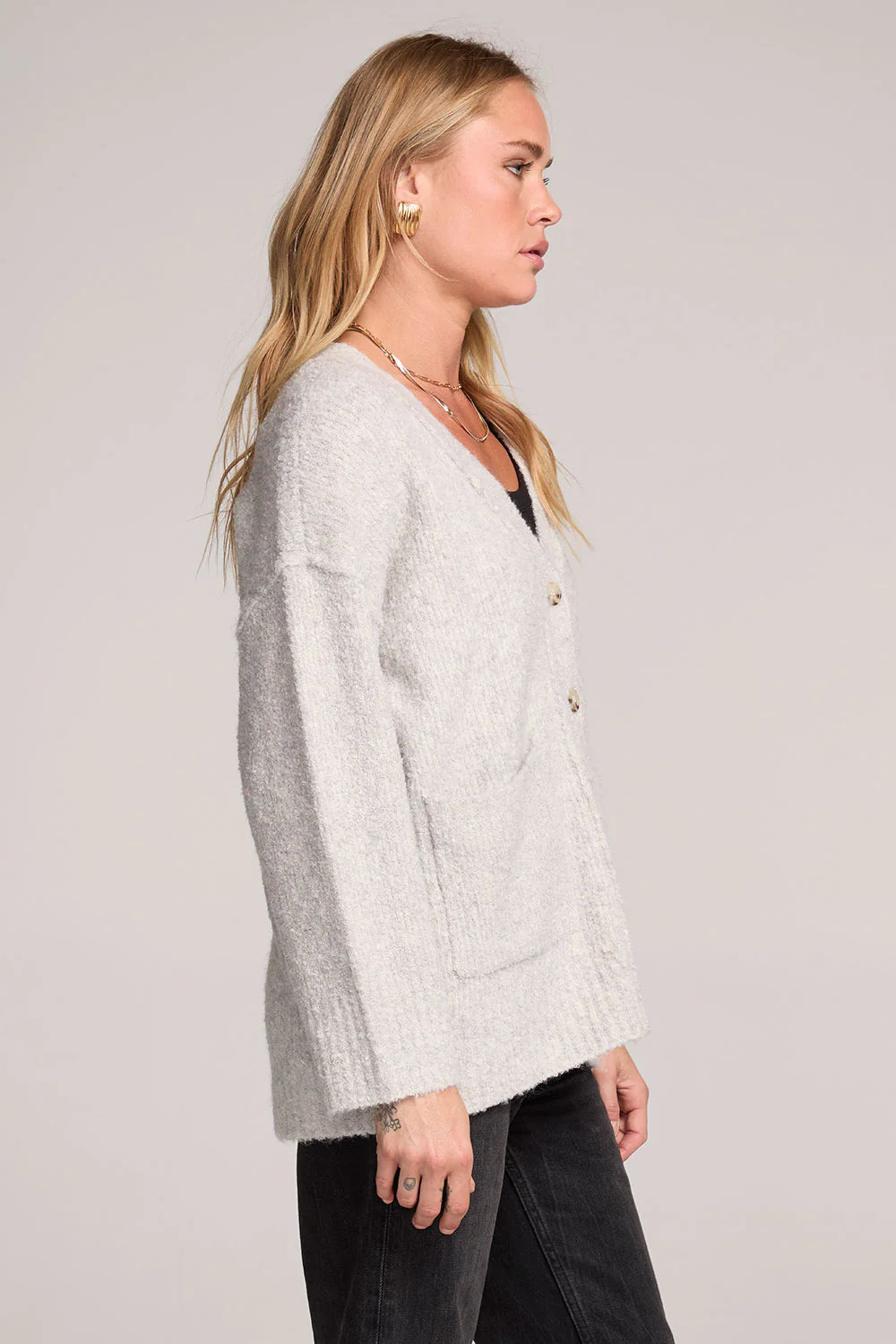 Ennza Cardigan Sweater- Oatmeal