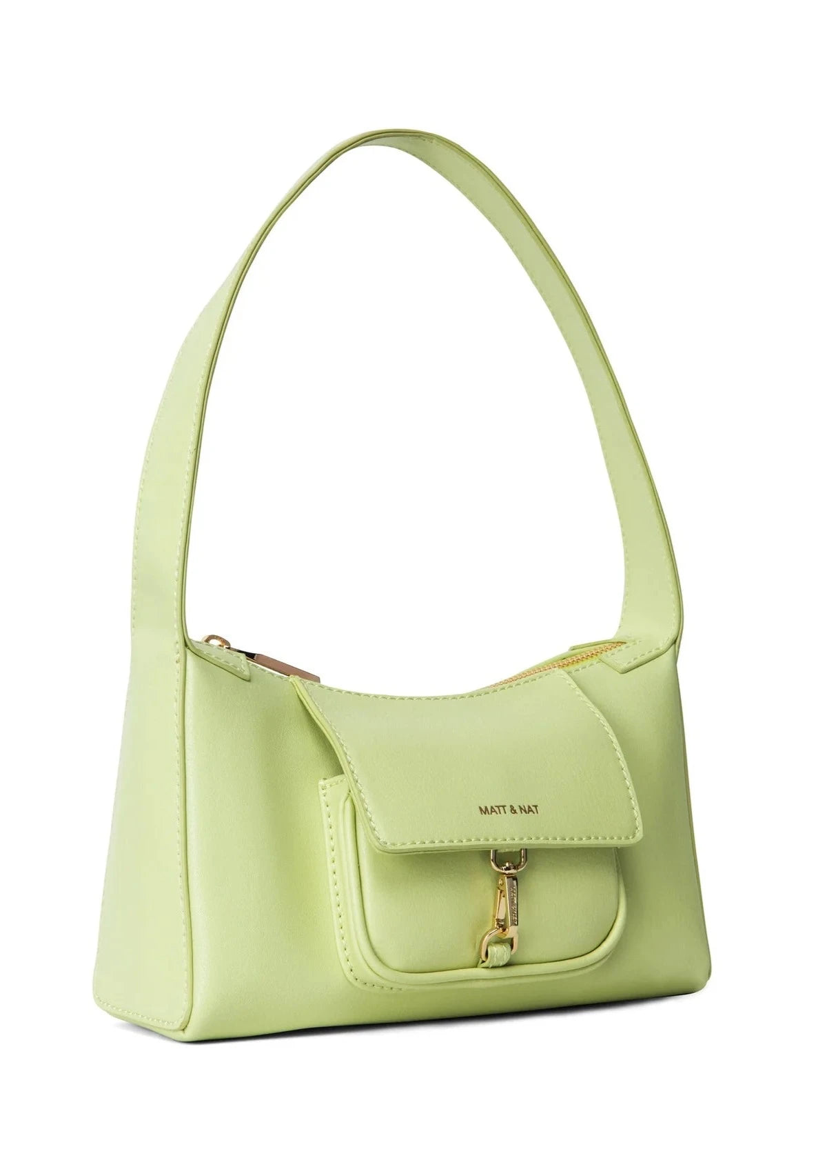 Loti Vegan Leather Shoulder Bag- Martini