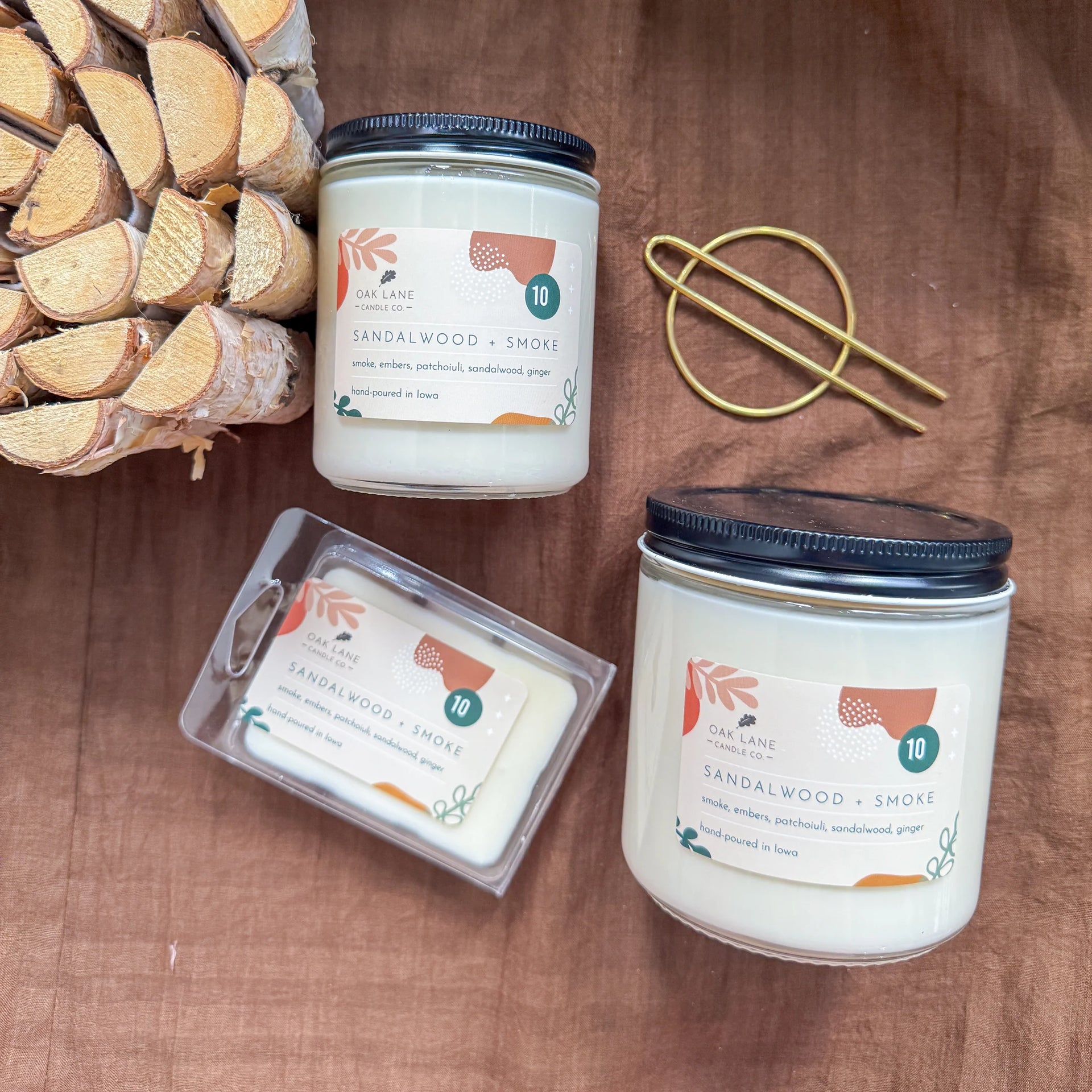Sandalwood + Smoke Candle