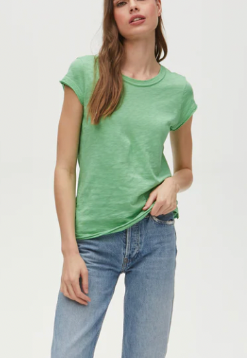 Trudy Crew Tee- Fern Green
