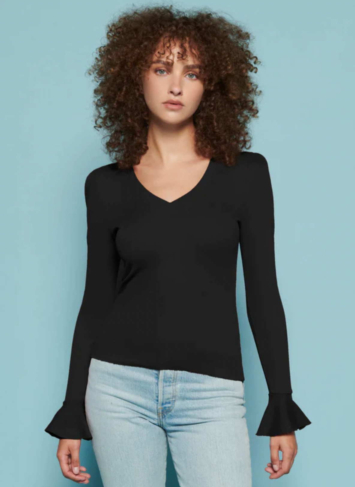 Sylvia Prim+Proper Tee- Jet Black