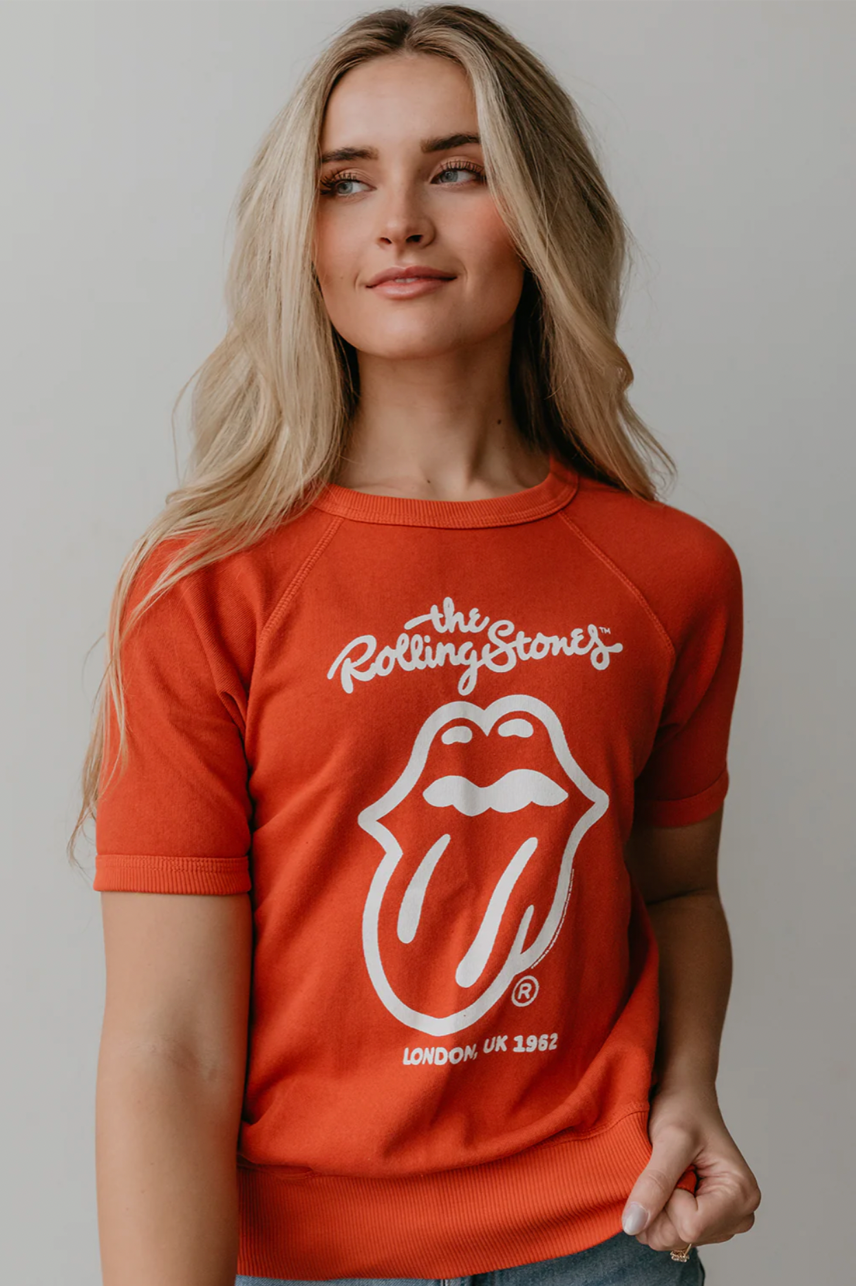The Rolling Stones London Raglan Tee- Red