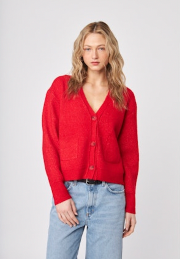 Braxton Cardigan—Rouge