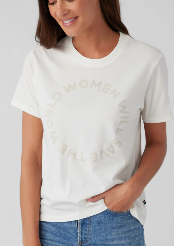 Save the World Tee- White