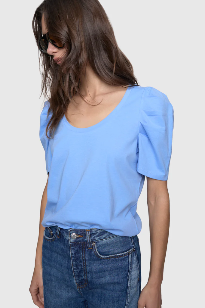 Janine Short Sleeve- Azure