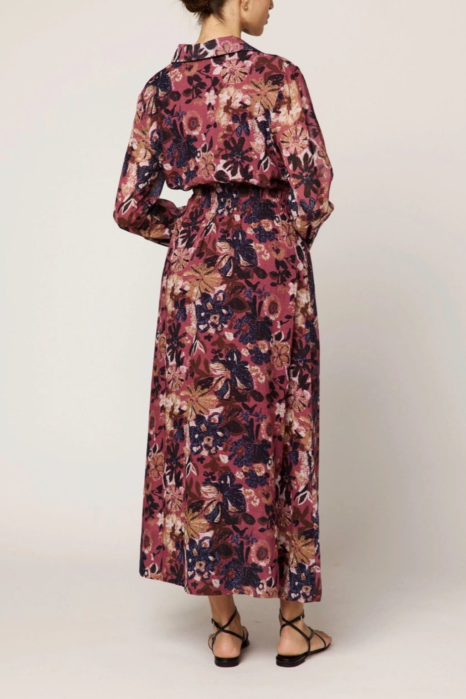 Tharini Midi Dress- Bergamot Print