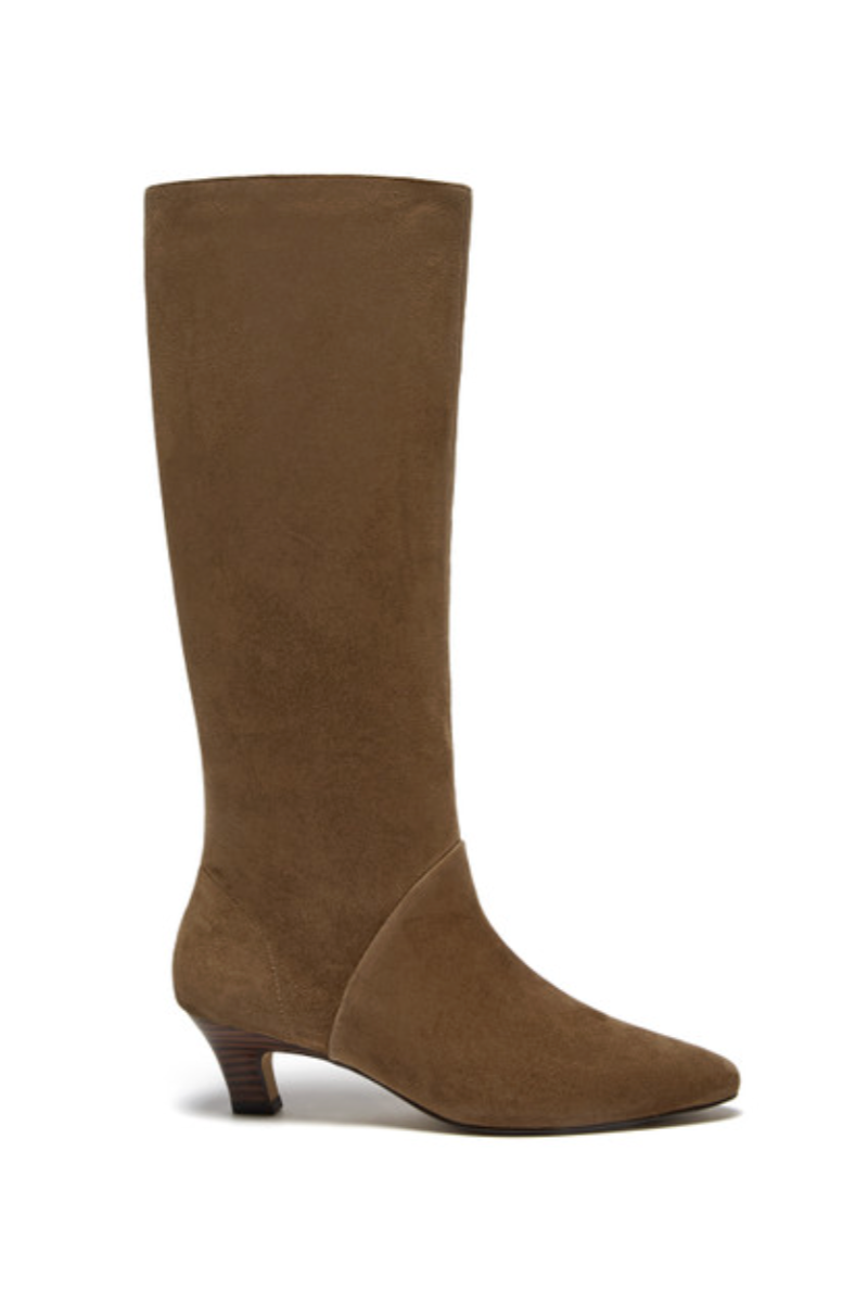 Gwen Suede Boot- Taupe