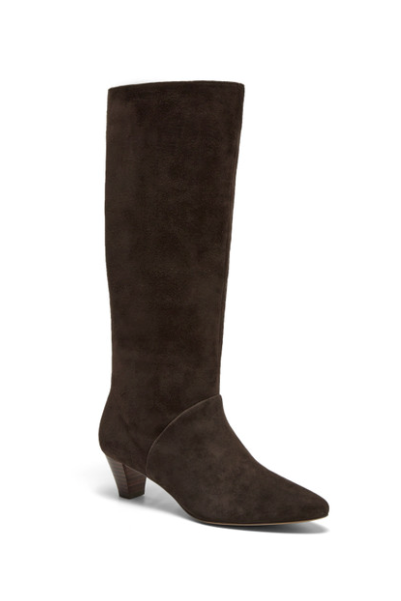 Gwen Suede Boot- Chocolate
