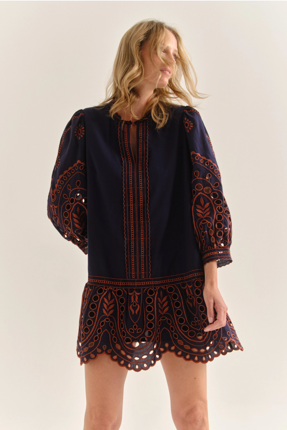 Porter Mini Dress- Midnight Blue