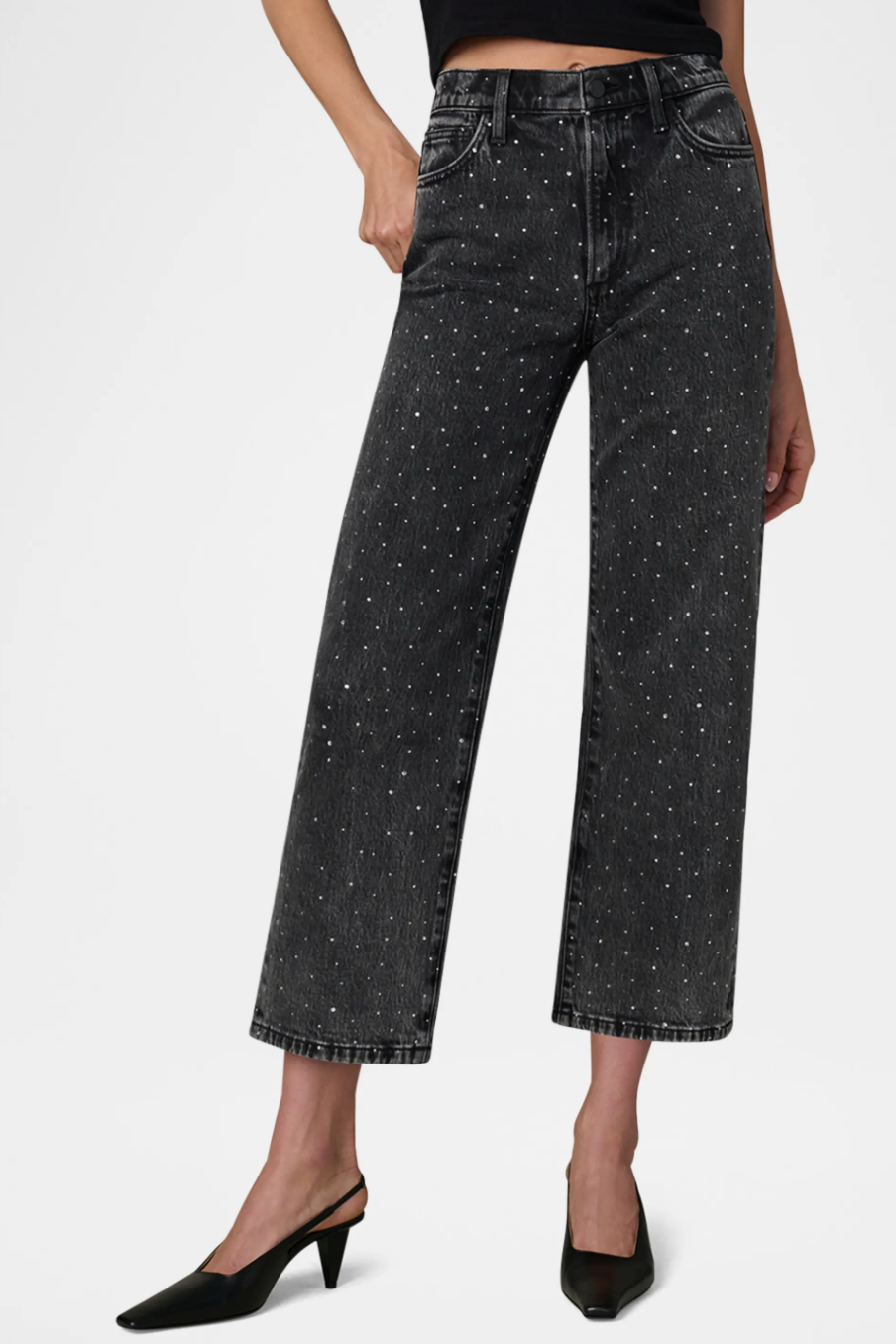 The Blake Wide Leg With Stones- Cosmic Night
