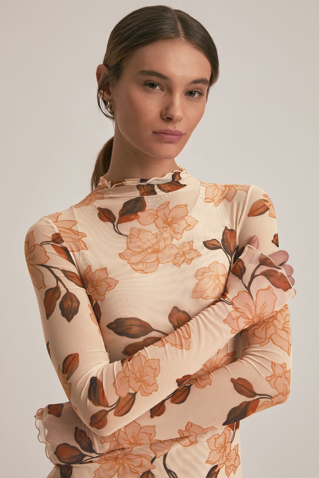 The Sheer Fantasy Dress- Bare Roses