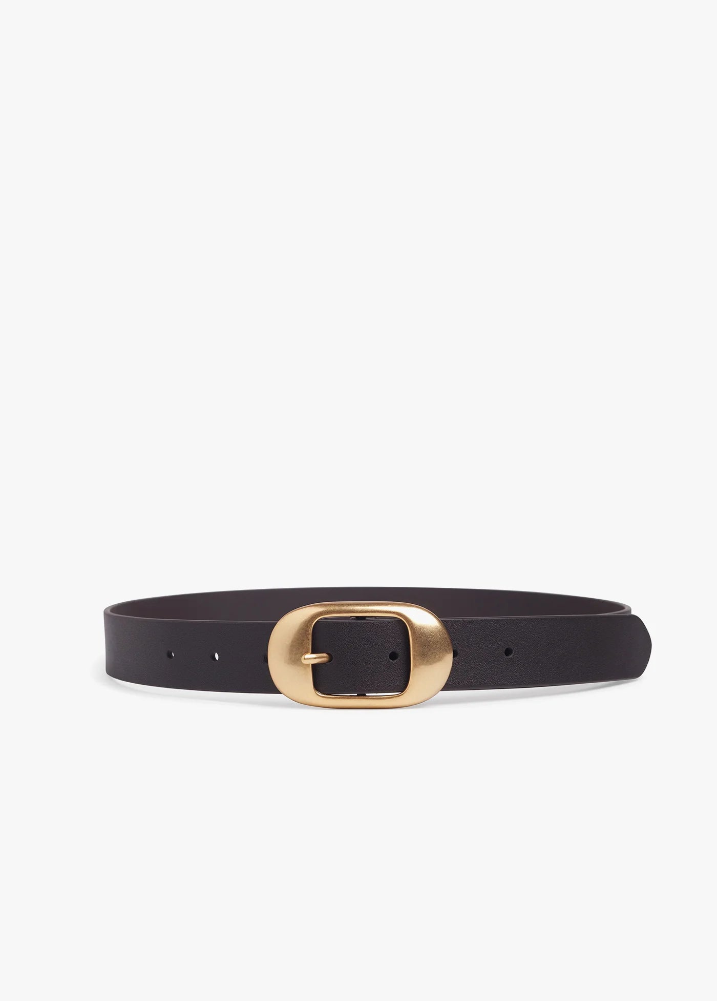 The Skinny Jean Belt- Dark Brown/Antique