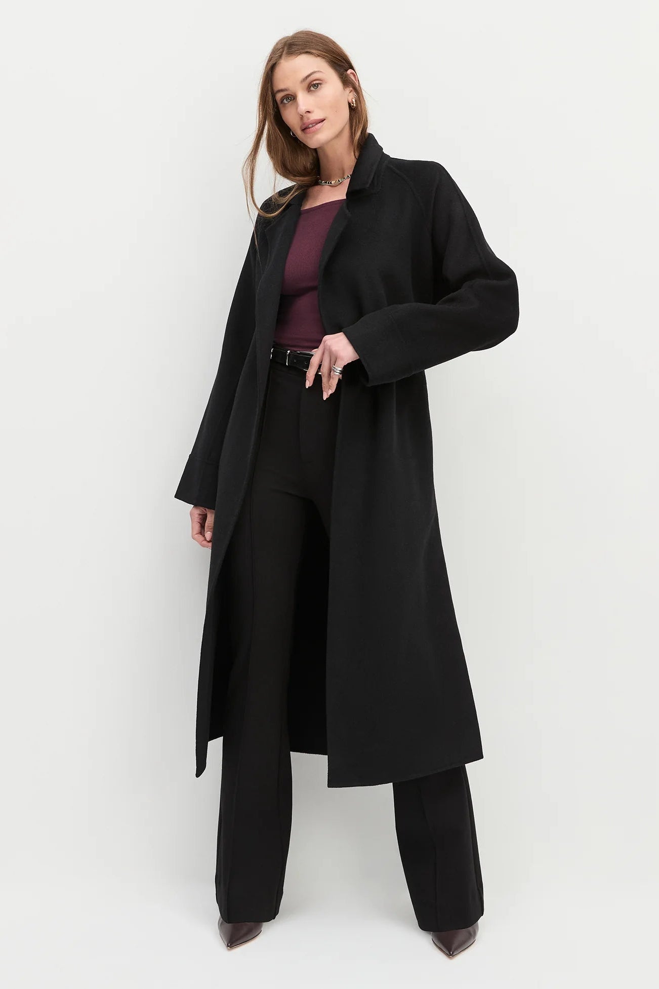 The Paola Coat- Black