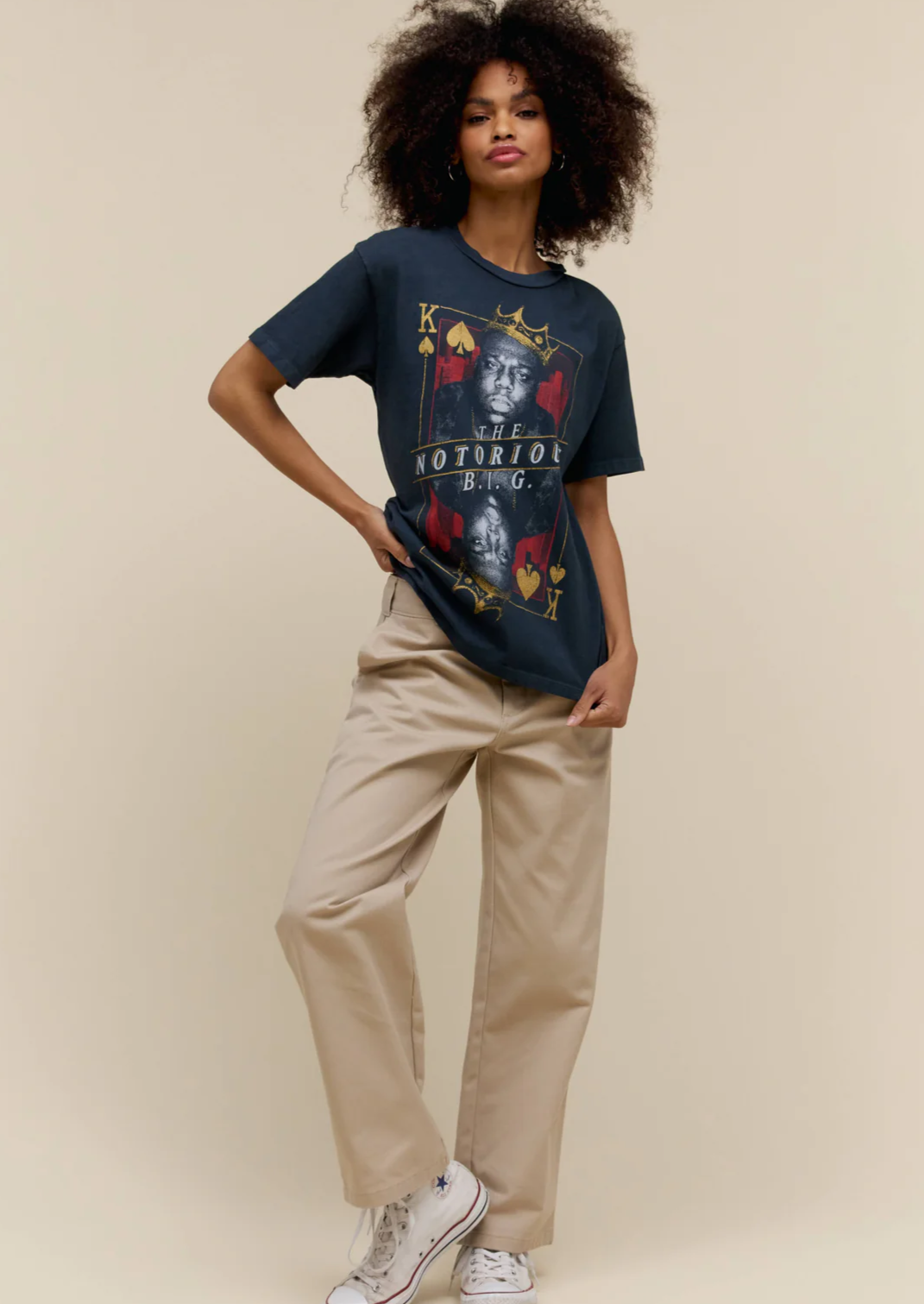 Biggie King of Spades Weekend Tee- Vintage Black **Final Sale**