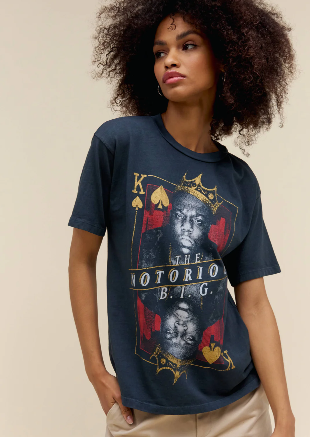 Biggie King of Spades Weekend Tee- Vintage Black **Final Sale**