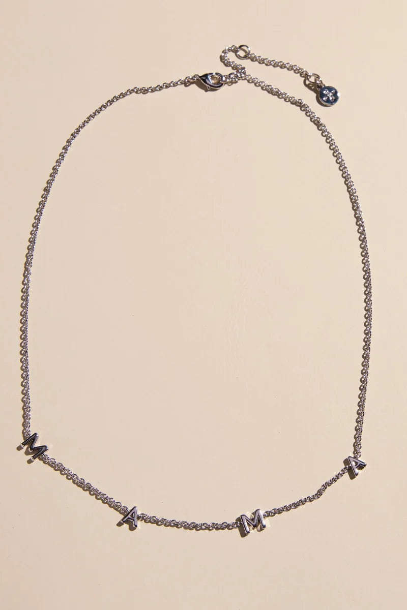 Silver MAMA Necklace