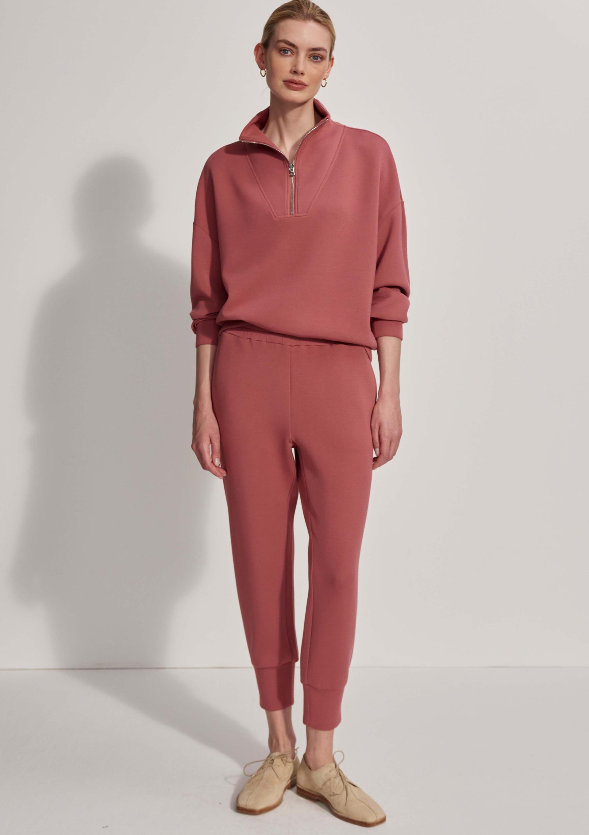 The Slim Cuff Pant- Withered Rose **Final Sale**