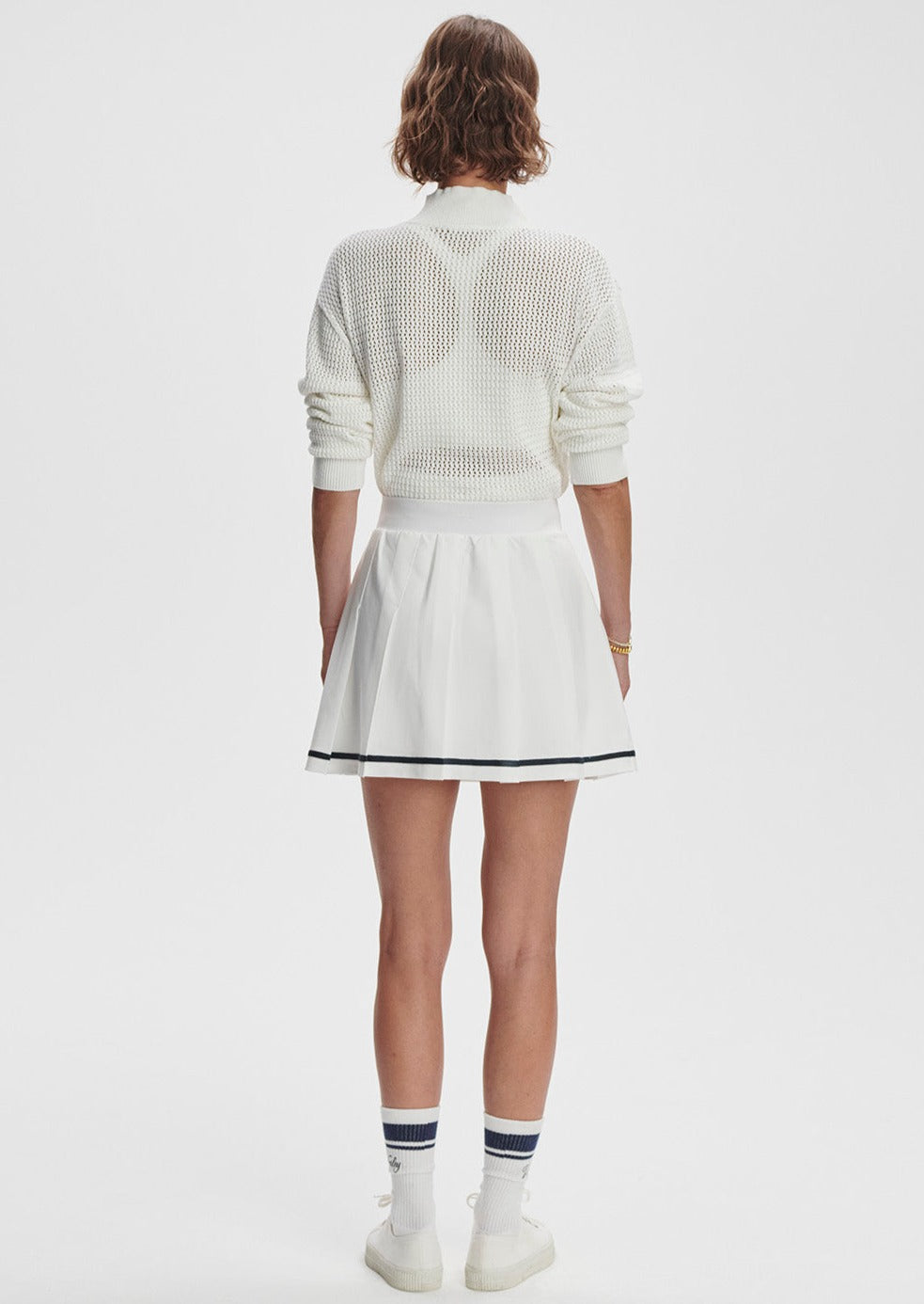 Clarendon High Rise Skirt- White