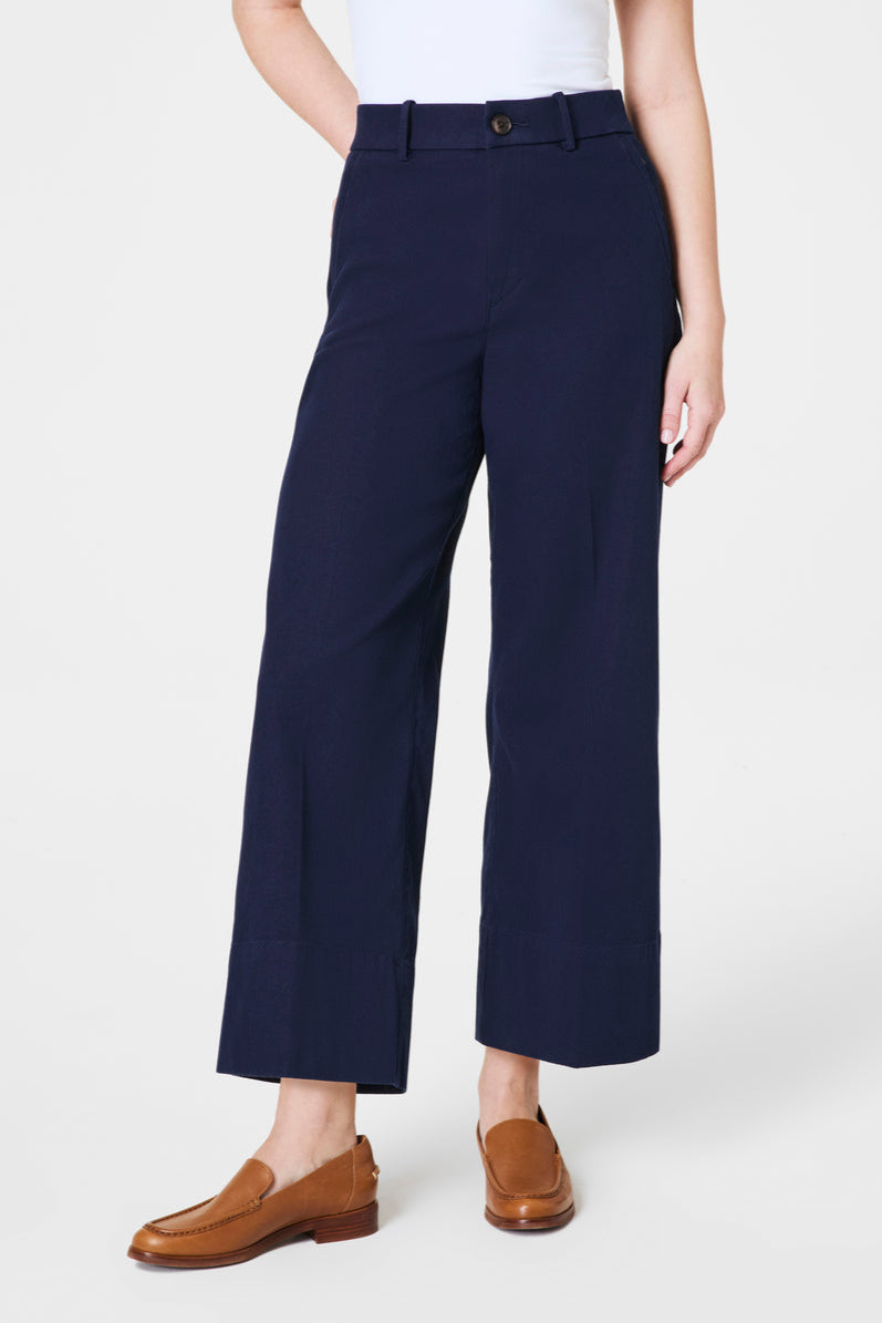 St Crop Wide Leg 2.0 Trouser- Navy