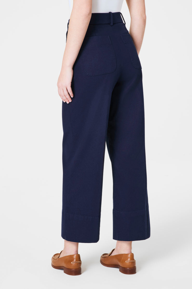 St Crop Wide Leg 2.0 Trouser- Navy