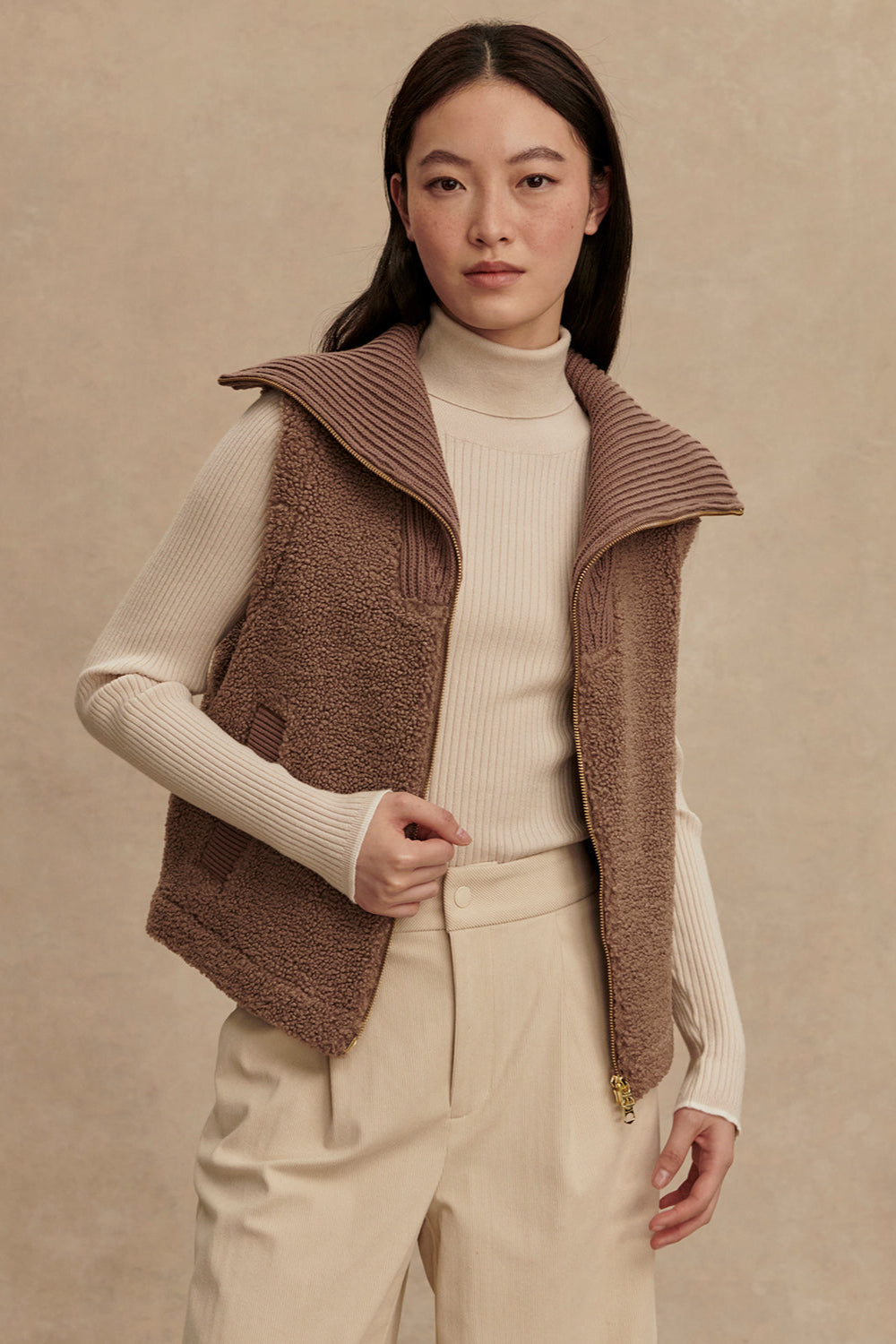 Aspen Gilet- Ash Taupe