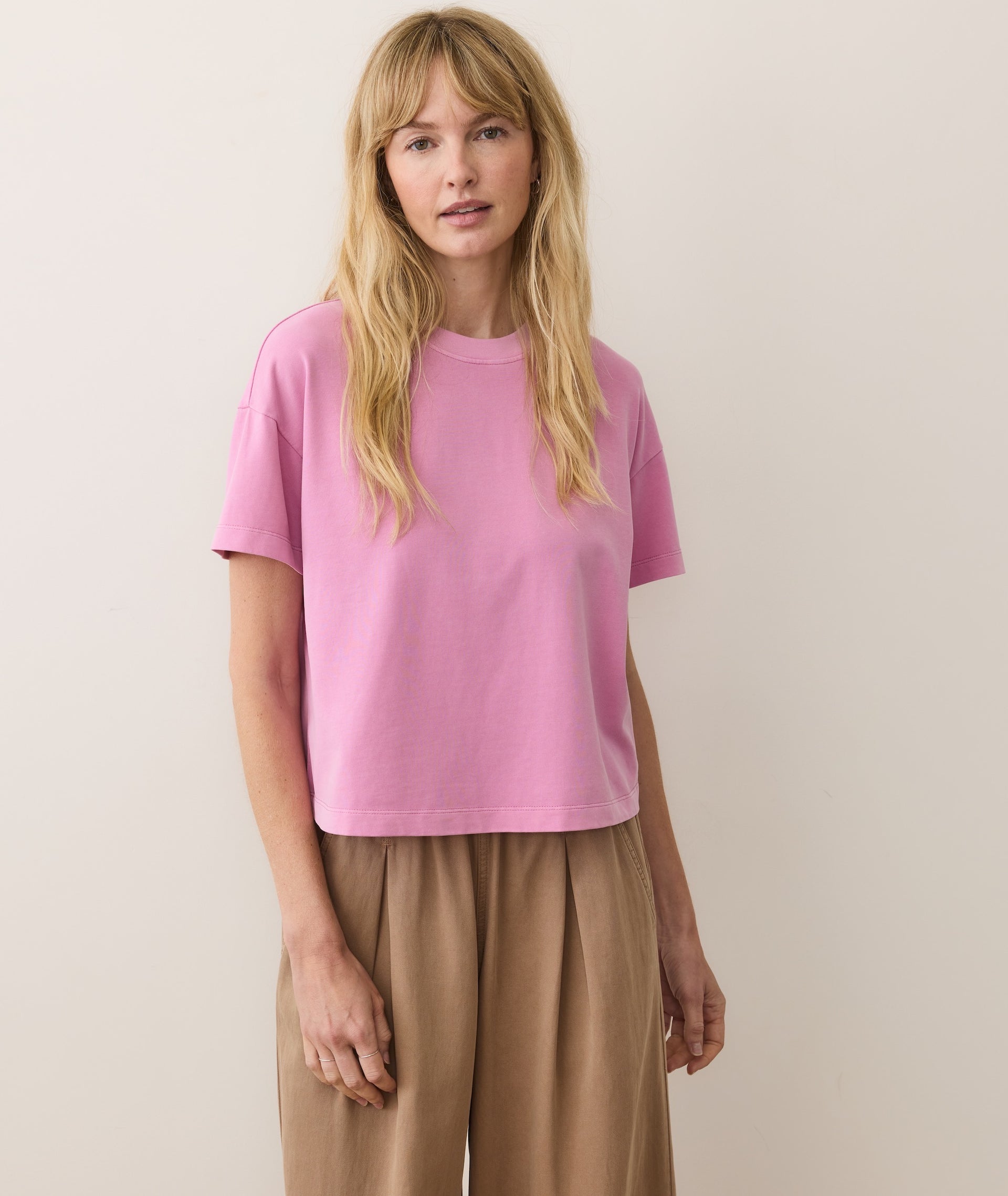 Cloud 9 Jersey Crew Tee- Lilac