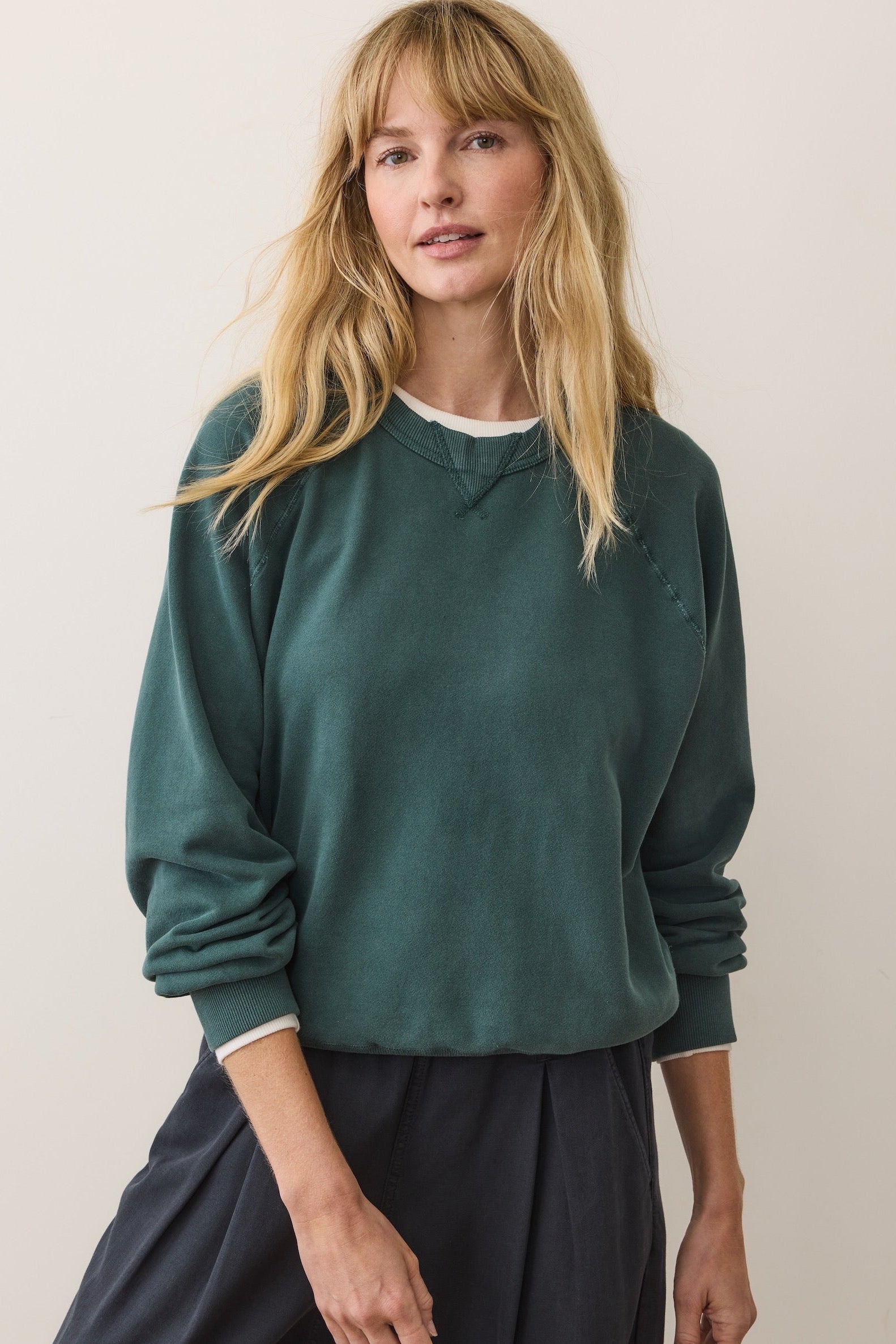 Cloud 9 Fleece Sweatshirt- Rain Forest