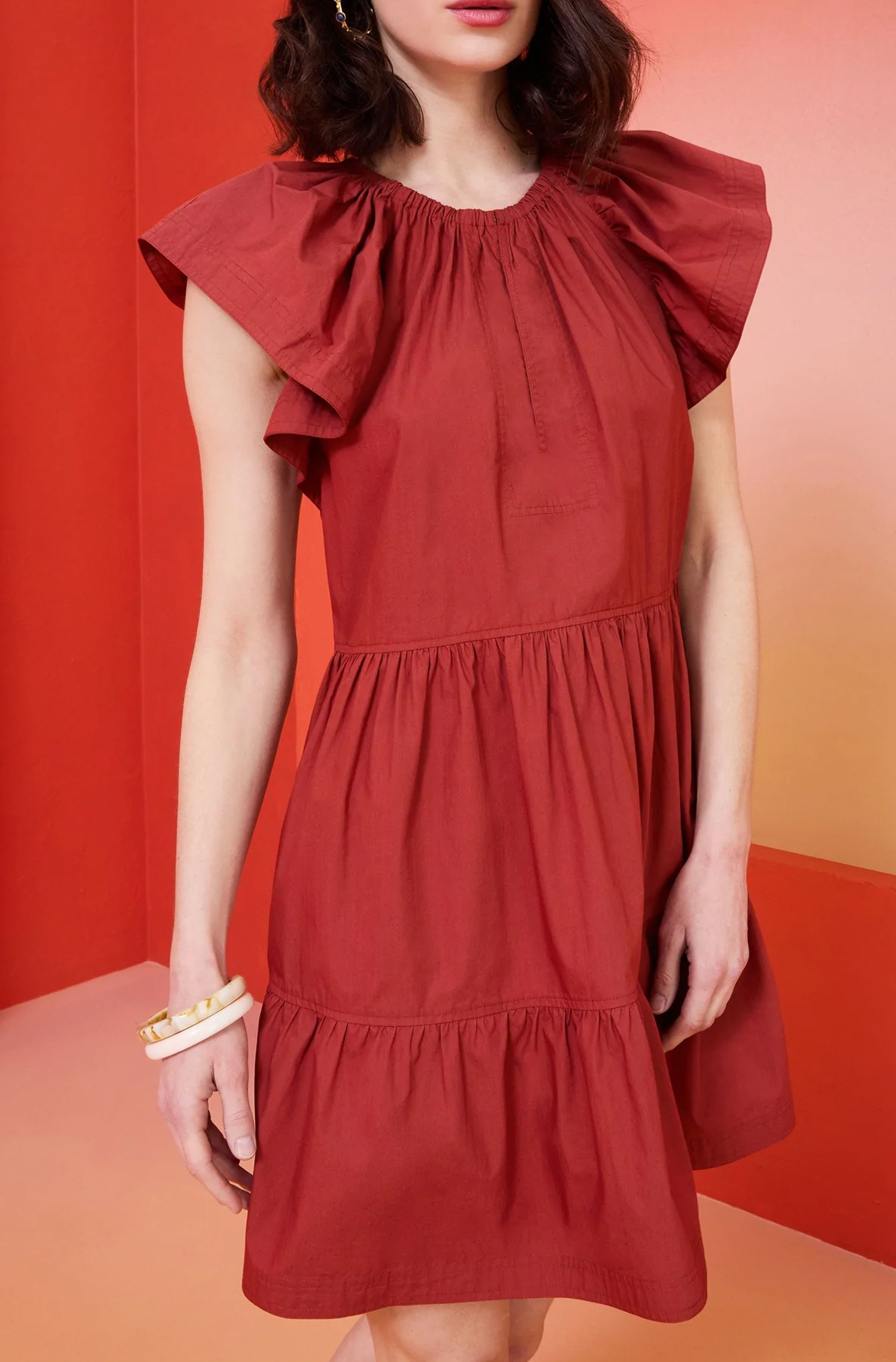 Kara Dress- Rust Color**FINAL SALE**