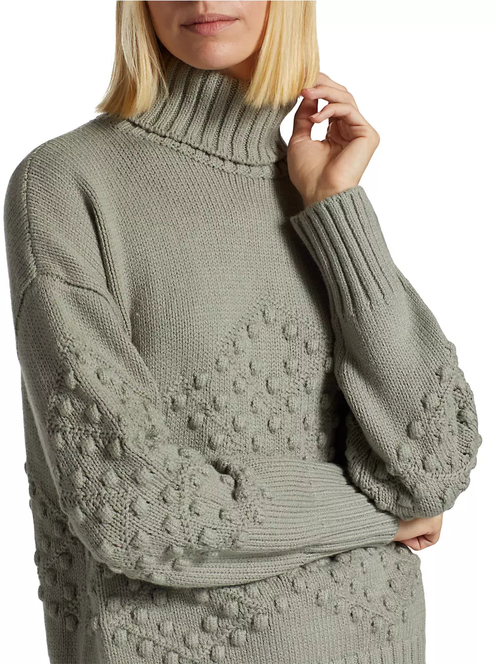 Elvira Turtleneck Sweater- Juniper Green