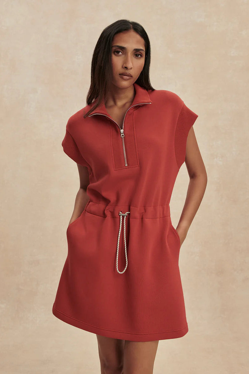 Avaya Half-Zip Dress- Bossa Nova
