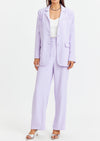 Rory High Rise Wide Leg Pant- Lilac