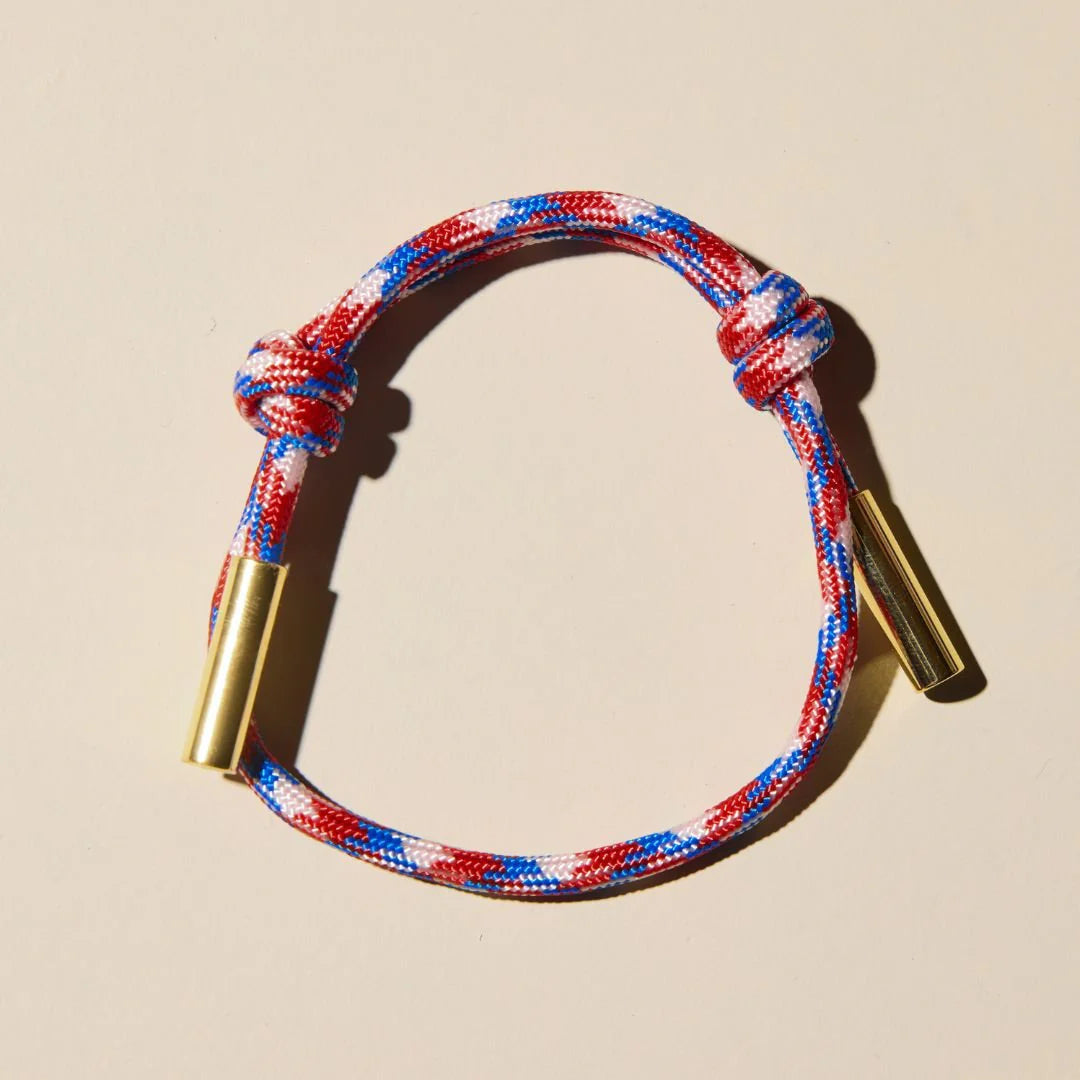 Red, White and Blue Bracelet- *Silver*
