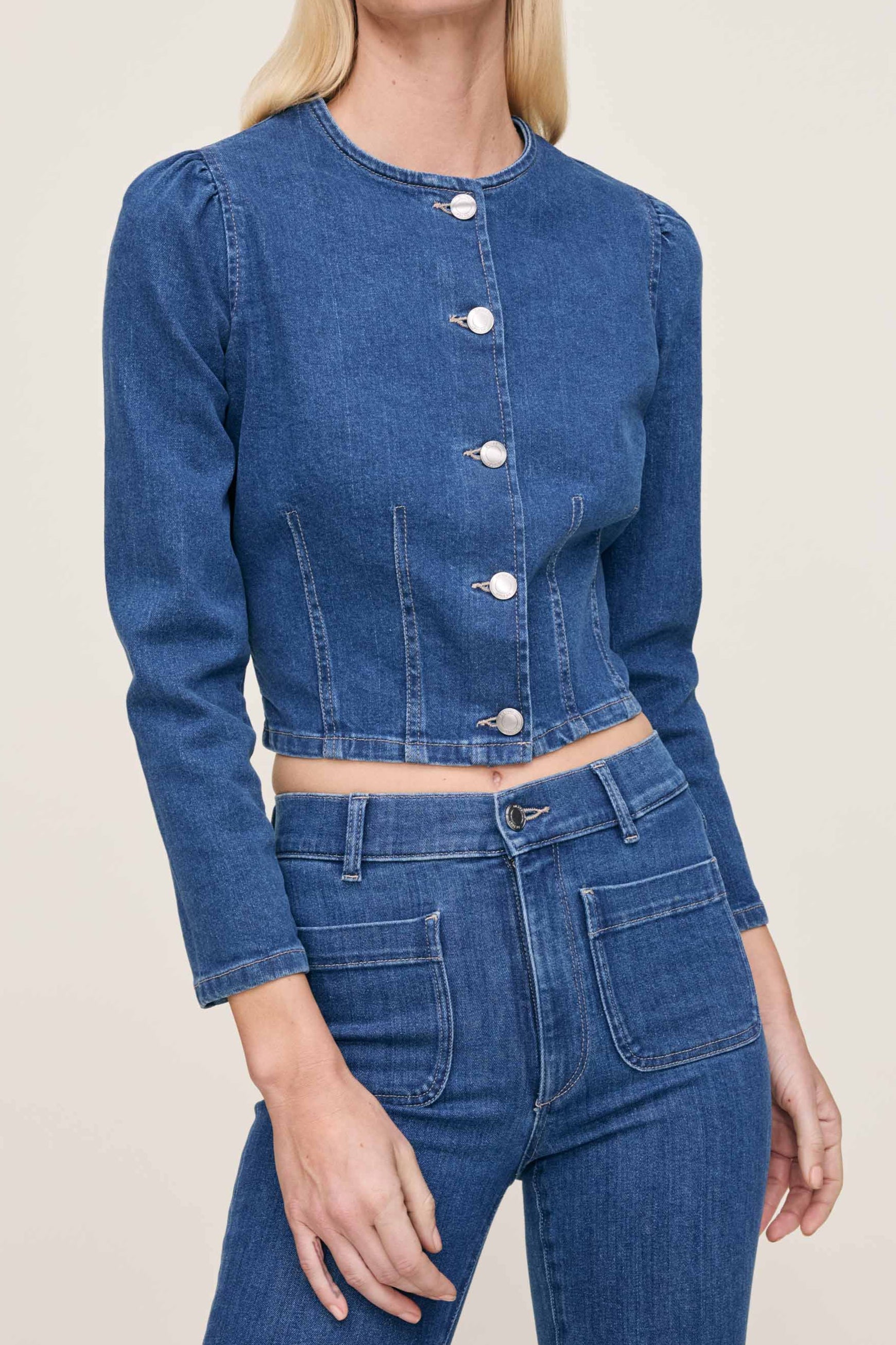 Sculpted Top- Blue Water
